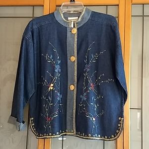 Embroidered Denim Jacket